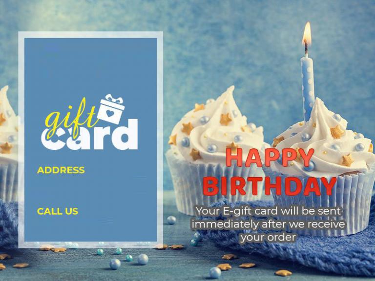 Birthday gift card